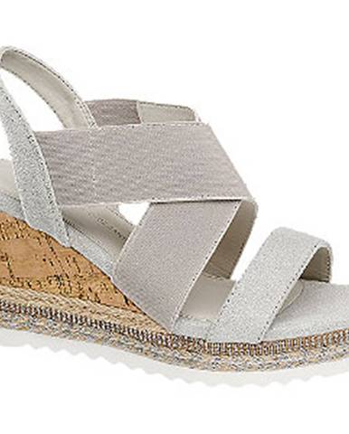 Sivé sandále Claudia Ghizzani