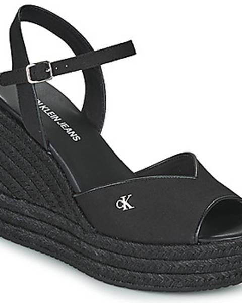 Čierne sandále Calvin Klein Jeans
