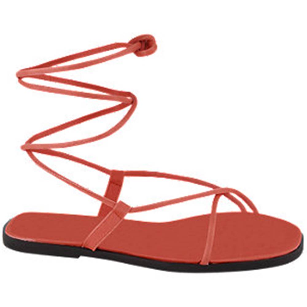 Vero Moda Červené sandále Vero Moda