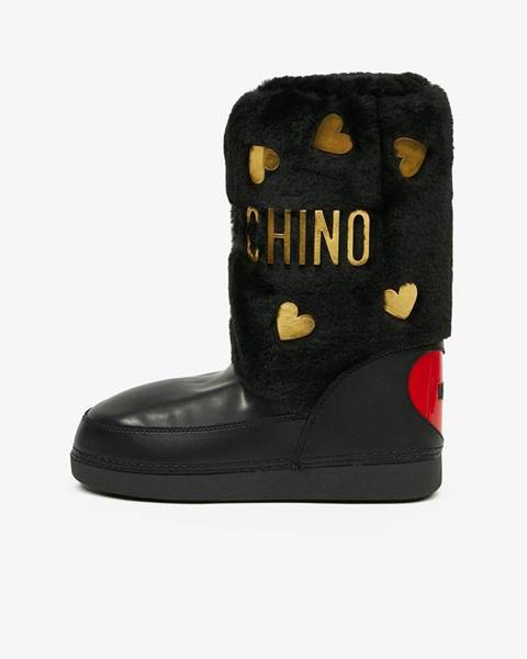 Čierna zimná obuv Love Moschino