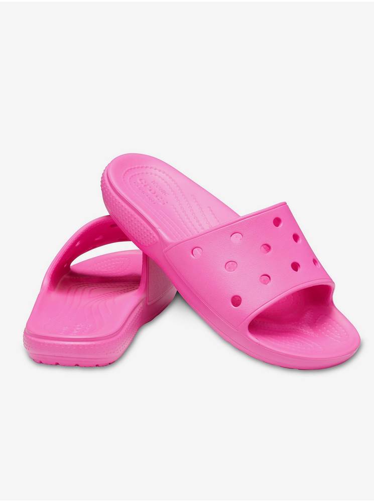 Crocs Crocs ružové šľapky Classic Crocs Slide Electric Pink