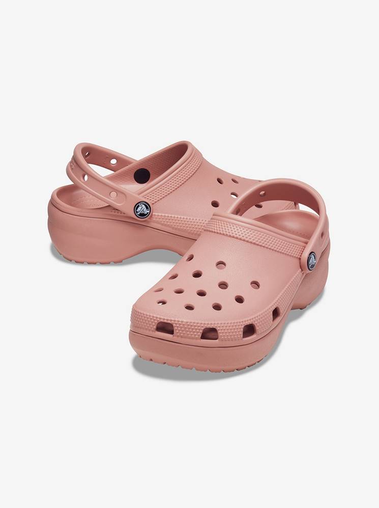 Crocs Crocs púdrové topánky Classic Platform Clog W Pale Blush