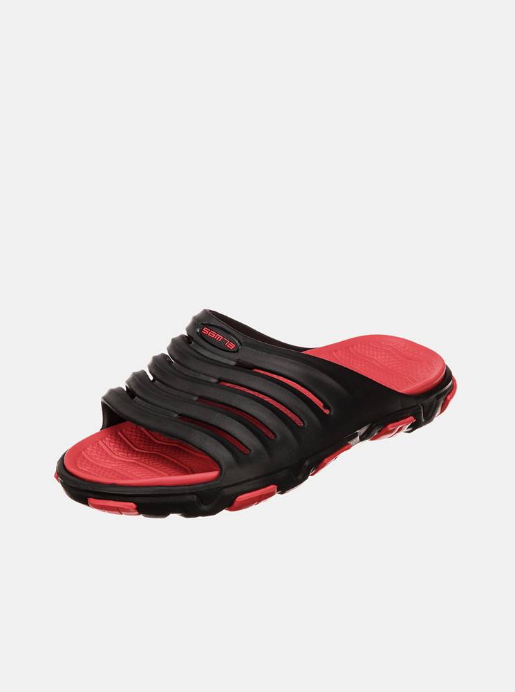 SAM 73 Sandále, papuče pre mužov  - čierna, červená